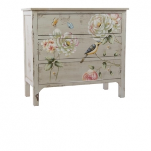 Malovaná komoda 3 šuplíky 90x40x83cm