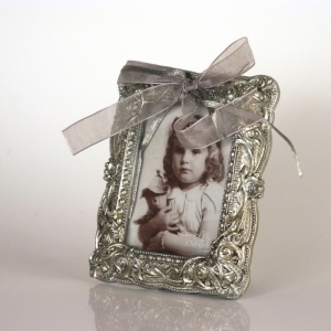 Malý fotorámeček stříbrný 10x12cm