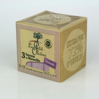 Marseilské mýdlo- Levandule 3x100g