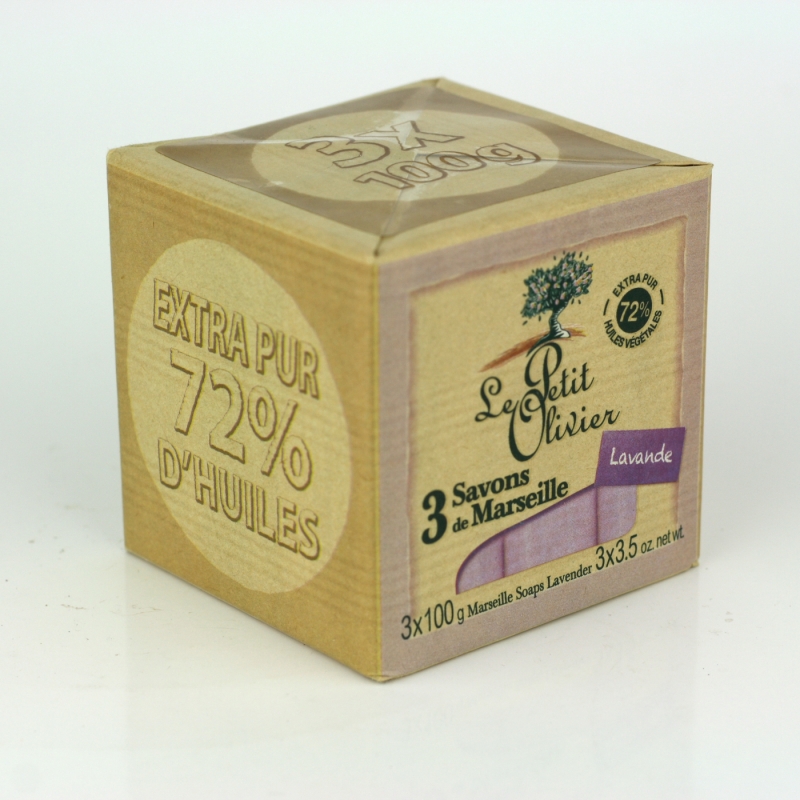 Marseilské mýdlo- Levandule 3x100g