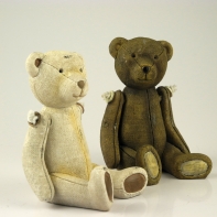 Medvěd retro 12.5x8.5x9 cm hnědý