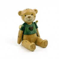 Medvídek v červeném svetru 9,5x6x7cm