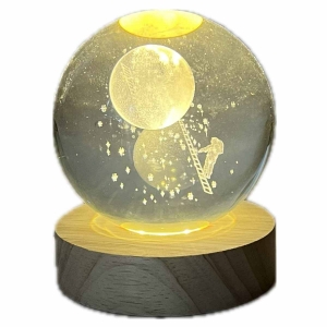 Měsíční lampa 8 x 8 x 10 x 8 cm