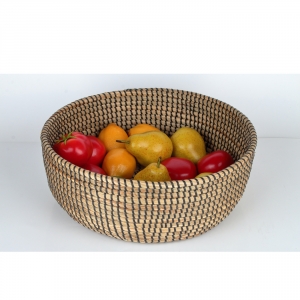 Mísa EUBOA přírodní/černá, průměr 40cm