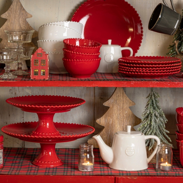 Miska 13cm sada 6 ks PearlRUBI rubínová