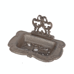 Miska na mýdlo litinová hnědá