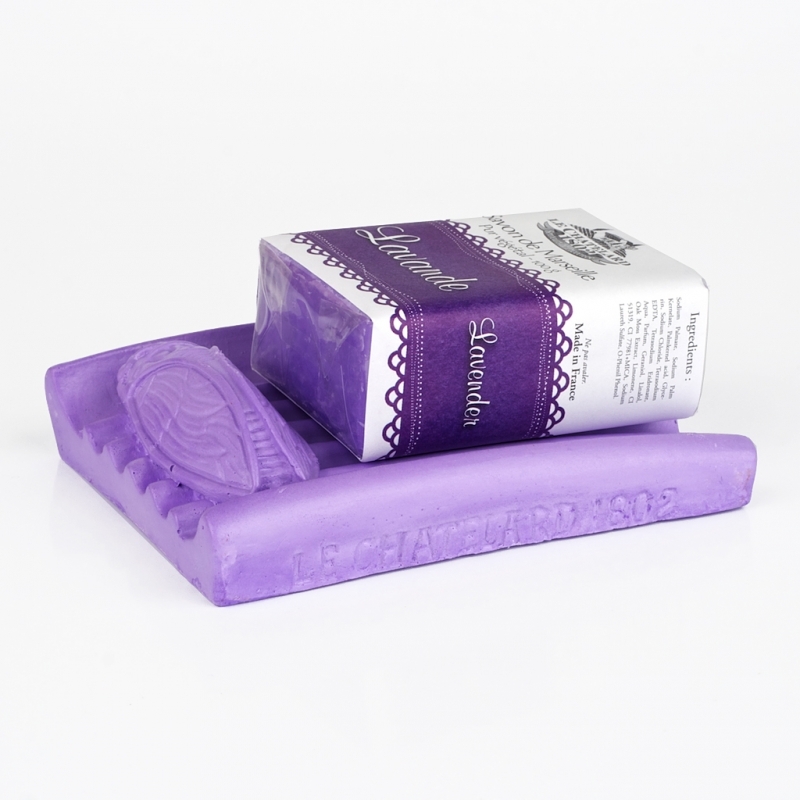 Miska na mýdlo + mýdlo Levandule 100g