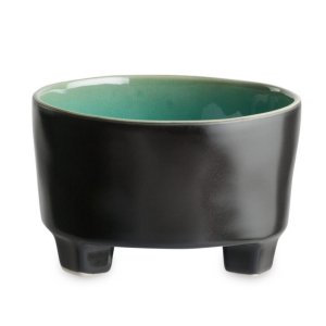 Miska na nožičkách RIVIERA azurová 0,69 l keramika