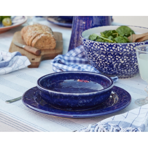 Miska na polévku ABBEY modrá průměr 20 cm keramická
