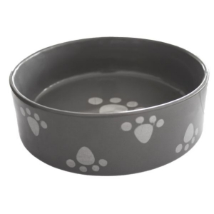 Miska pro psa šedá 15 x 5 cm objem 520 ml