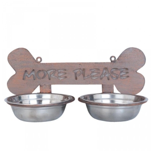 Misky pro psy na stěnu 30x15x14cm