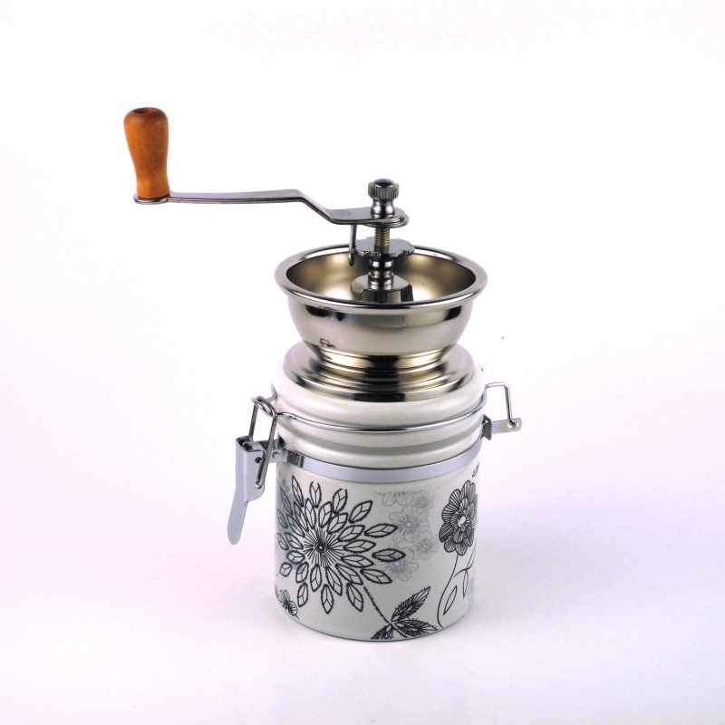 Mlýnek na kávu porcelánový kulatý 1381