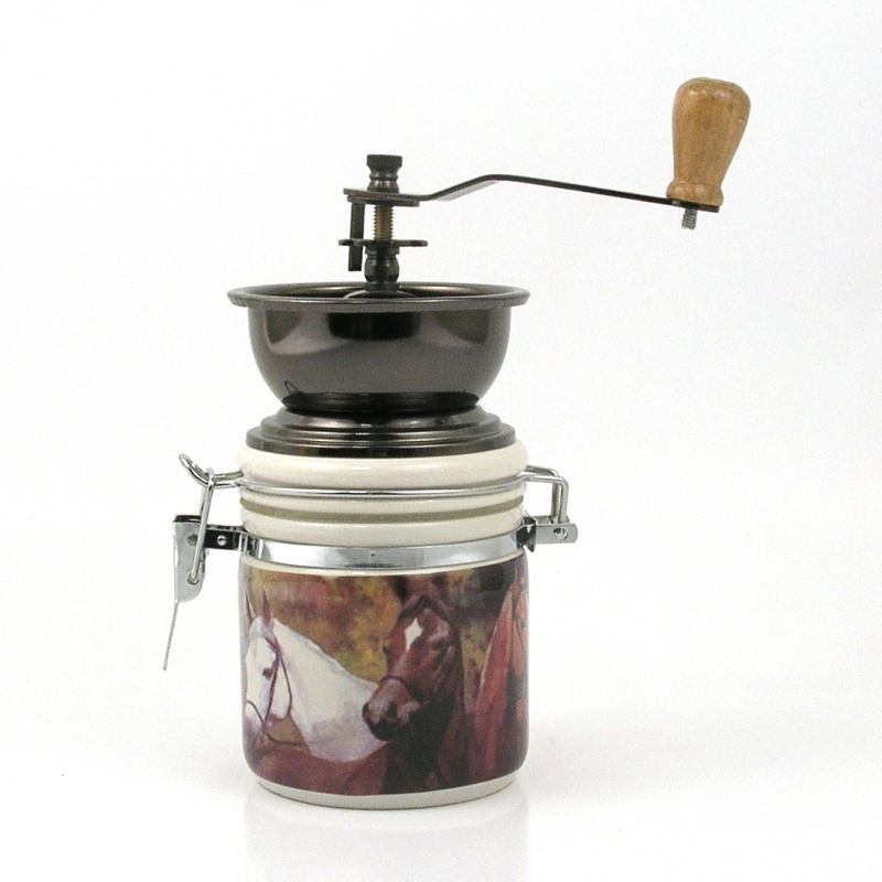 Mlýnek na kávu ruční 17cm - poškozen mechanismus strojku