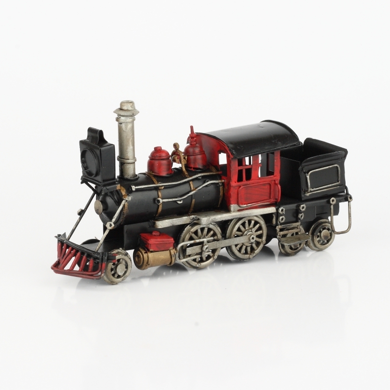 Model lokomotiva černo-červená 21cm