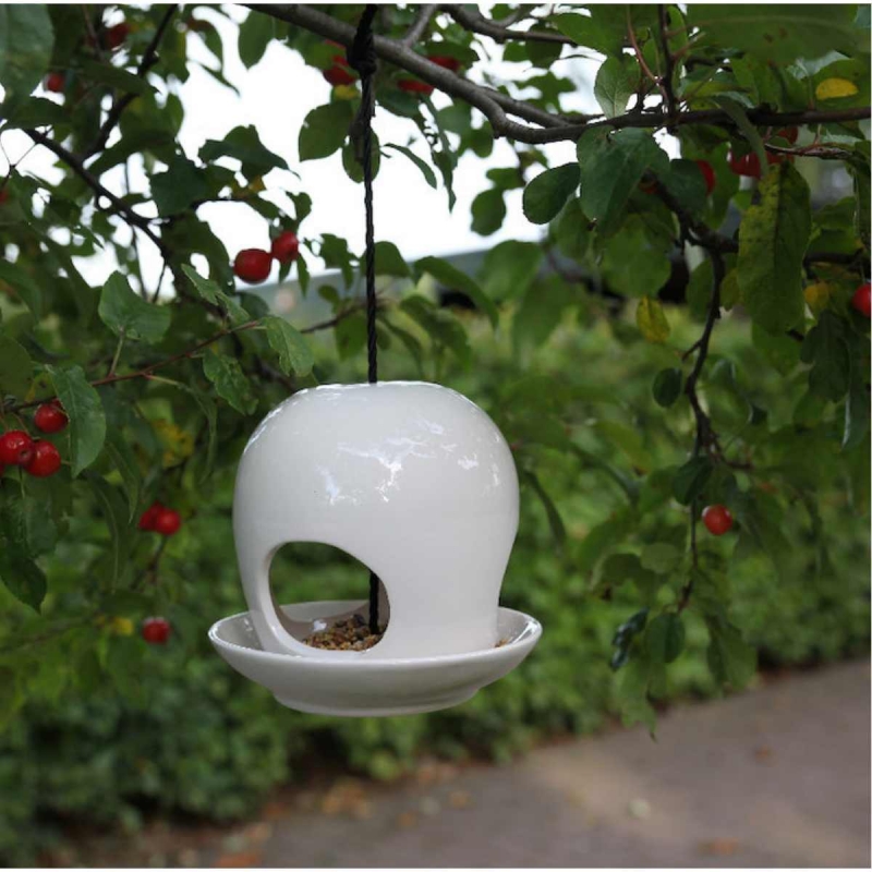 Moderní designové keramické krmítko od Esschert Design / bílá