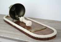 Mosazný lodní zvon s lanem 50cm