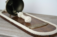 Mosazný lodní zvon s lanem 50cm