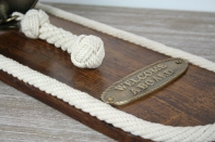 Mosazný lodní zvon s lanem 50cm