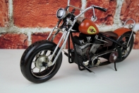 Motorka plechová oranžová 32cm