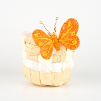 Motýl na záclonu oranžový