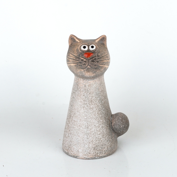 Mrazuvzdorná keramika do zahrady kocourek Mourek 11x9x20cm