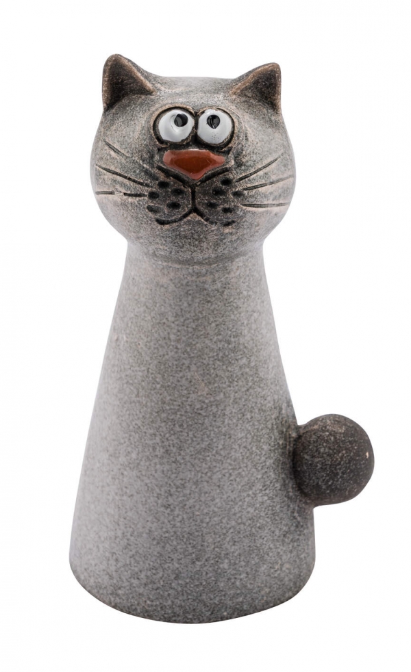 Mrazuvzdorná keramika do zahrady kocourek Mourek 11x9x20cm
