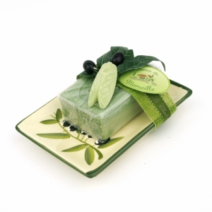 Mýdlenka a mýdlo Olive - uštípnutý roh