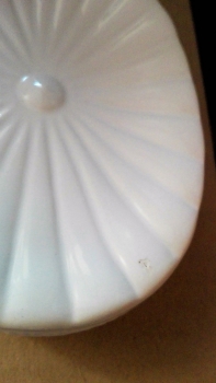 Mýdlenka keramická bílá - VYŘAZENO DEK4610