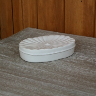 Mýdlenka keramická bílá