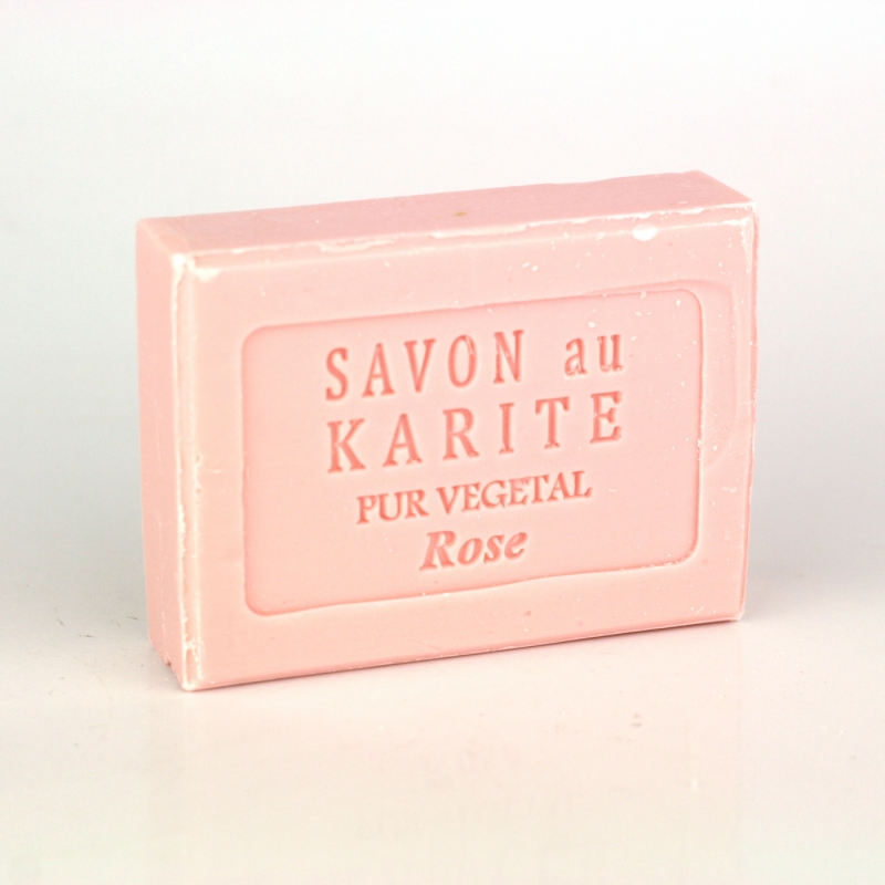 Mýdlo s bambuckým máslem - Růže 100g