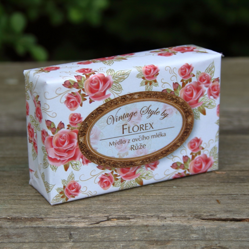 Mýdlo z ovčího mléka růže 150g 