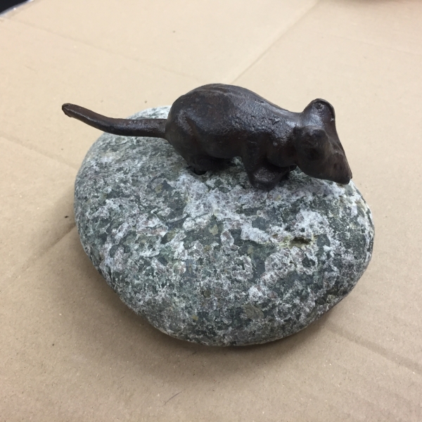 Myš na kameni - vyřazeno - potřeba přilepit