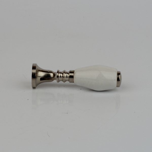 Nábytková úchytka bílá oliva 5,5cm