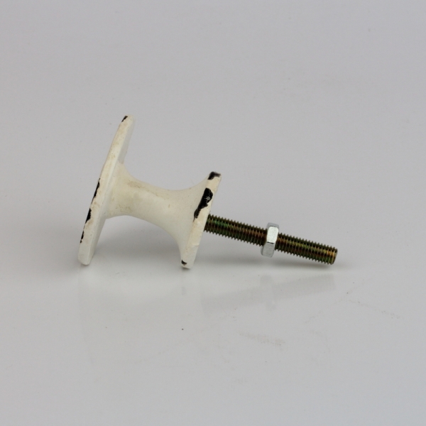 Nábytková úchytka bílá s motivem kohouta 4cm