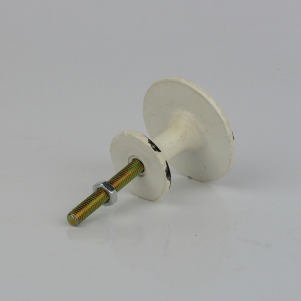 Nábytková úchytka bílá s motivem kohouta 4cm