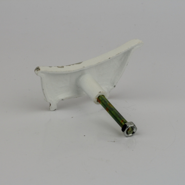 Nábytková úchytka bílá vana oprýskaný vzhled 7x4cm