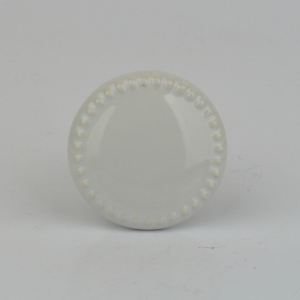 Nábytková úchytka keramická bílá 4cm