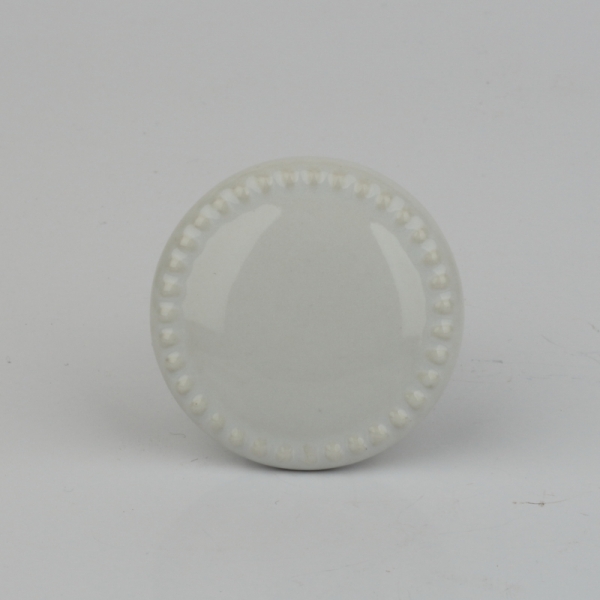 Nábytková úchytka keramická bílá 4cm