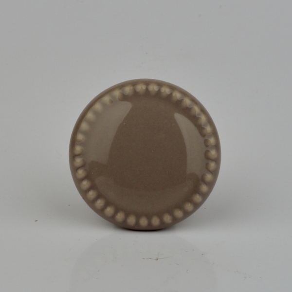 Nábytková úchytka keramická hnědá 4cm