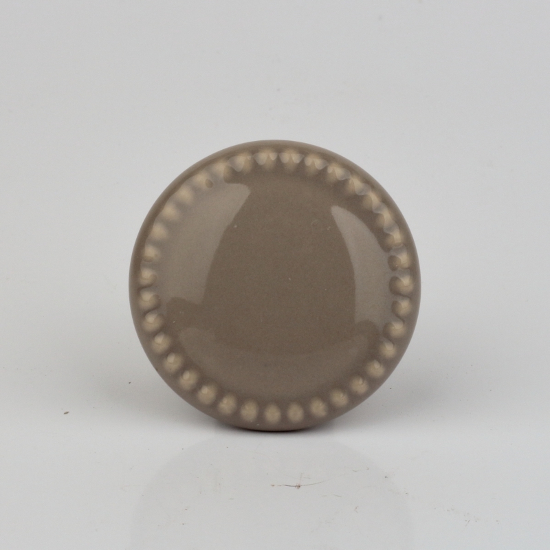 Nábytková úchytka keramická hnědá 4cm