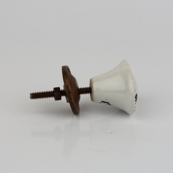 Nábytková úchytka keramická oprýskaný vzhled 3cm