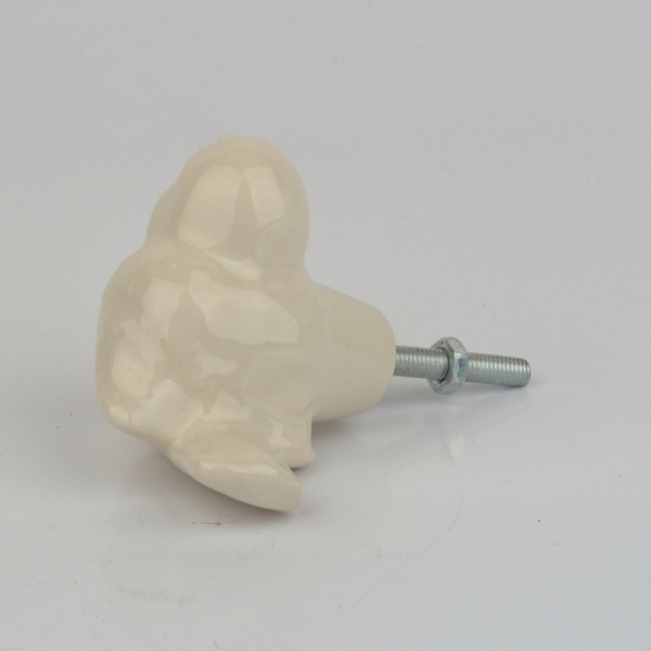 Nábytková úchytka keramický ptáček 5x4cm