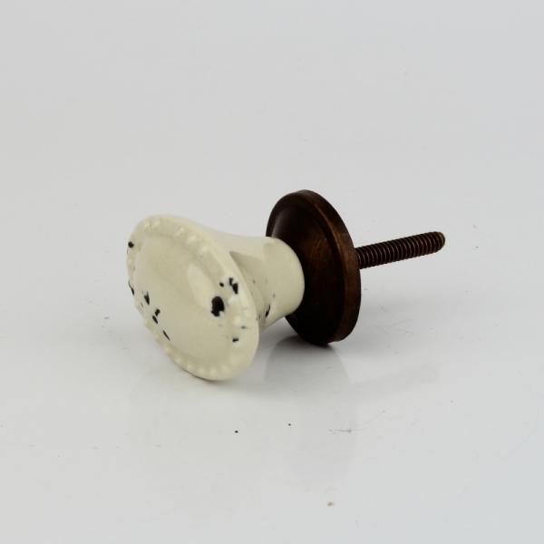 Nábytková úchytka oválná oprýskaný vzhled 4cm