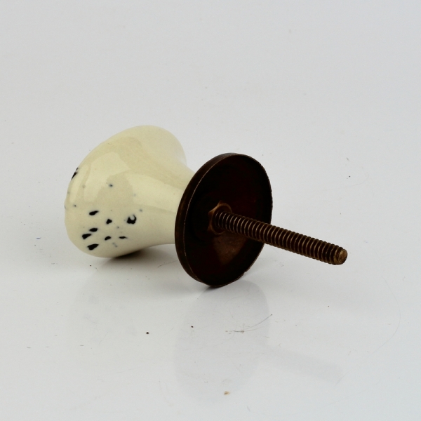 Nábytková úchytka oválná oprýskaný vzhled 4cm