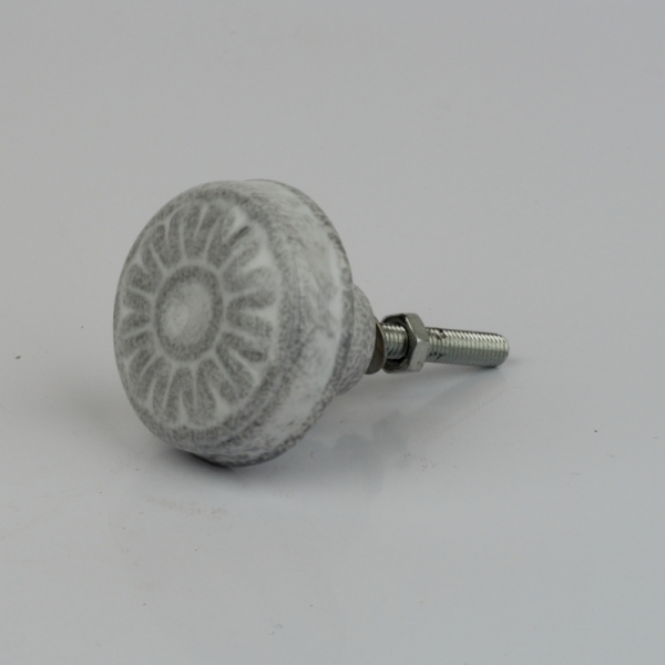 Nábytková úchytka ozdobná oprýskaný vzhled 4x2cm