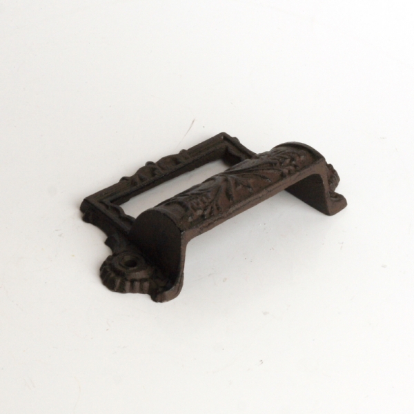 Nábytková úchytka se štítkem 13x8cm