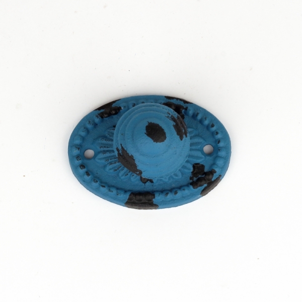 Nábytkové úchytky retro modrá 8,5x6cm