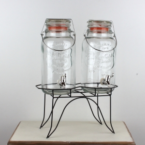 Nádoba na limonádu s kohoutkem na stojanu 2x3,5l