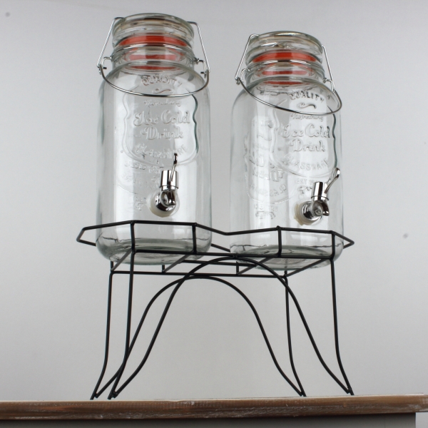 Nádoba na limonádu s kohoutkem na stojanu 2x3,5l