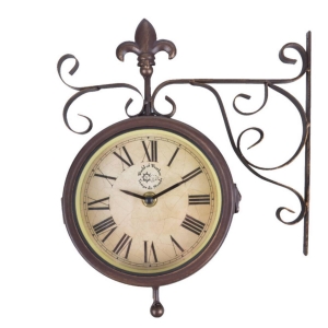 Nádražní hodiny s teploměrem